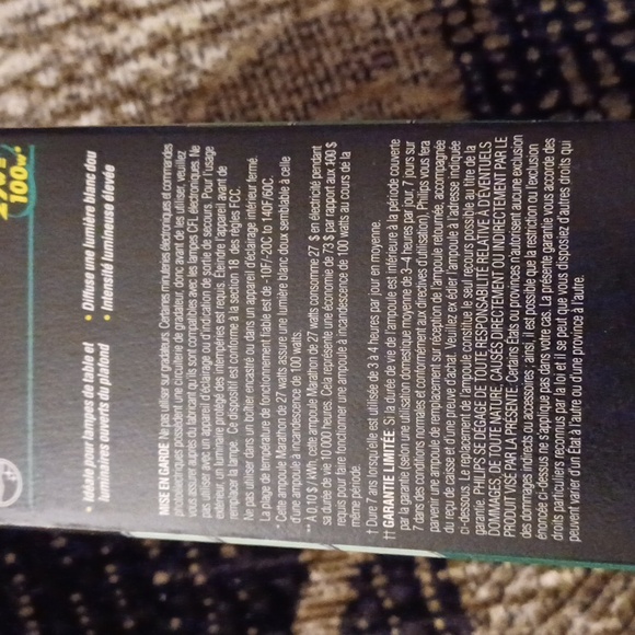 $4 Add-on New Philips Marathon Bulb (27 w = 100 w) - Picture 4 of 7